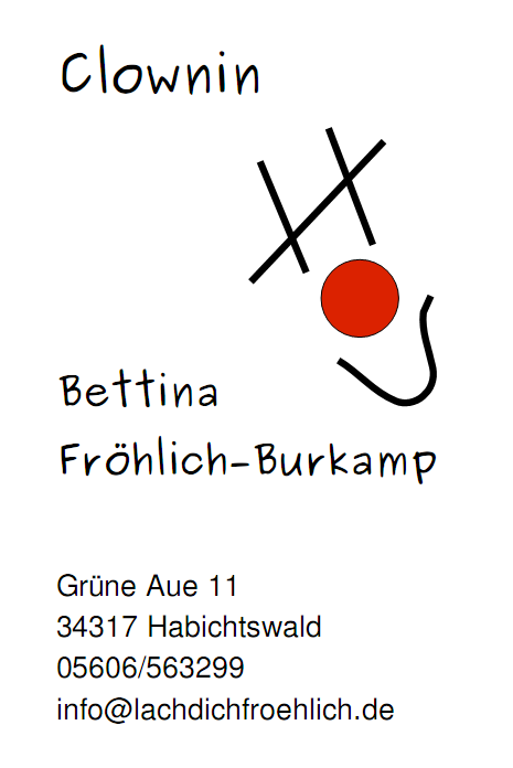 Clownin Bettina Fröhlich-Burkamp